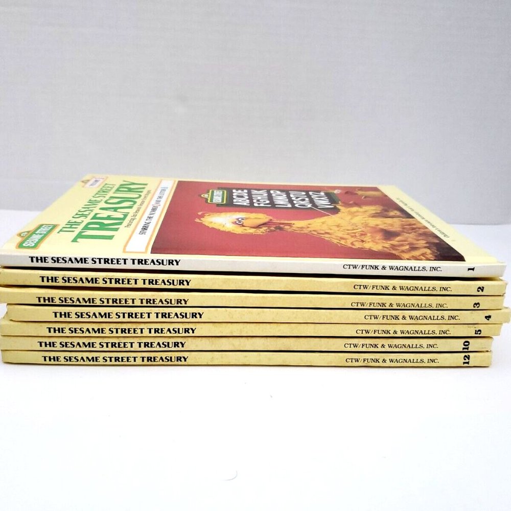 The Sesame Street Treasury Books Lot of 7 Hardcover Volumes 1-5,10,12 Jim Henson